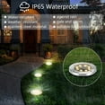thumbnail image 5 of Solar Ground Lights,4-Pack Waterproof Upgraded Landscape Lights for Outdoor Use,Warm White, 5 of 6