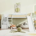 thumbnail image 6 of Stairway Loft Bed - Twin Size with 2 Drawers & Slide, White, 6 of 19