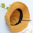 thumbnail image 3 of CoCopeaunts Ladies Bucket Hat Autumn Winter Lambswool Velvet Fisherman Hats Simple Solid Color Casual All-Match Bucket Caps, 3 of 8