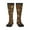 2 Black-1, variant on Checkered With Golden Stars Knee Socks, High Socks Long Stretchy Sock Women Knee High Stocking, Long Socks for Women