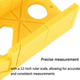 thumbnail image 3 of Miter Box 12 Inch, Miter Box with Ruler Graduation, 45 Degree, 135 Degree Preset Cutting Box, 3 of 7