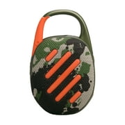 JBL Clip 5 Bluetooth Portable Speaker with Protective Case Bundle, Camo, JBLCLIP5SQUADAM_CLIP5-CASE