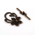 thumbnail image 4 of U8MO 10 Sets Tibetan Alloy Flower Toggle Clasps Nickel Free Bronze Findings 28x20mm, 4 of 4