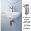 thumbnail image 3 of Tapón para lavabo Drain Strain Drain Buddy Ultra Flo, cromado, 3 of 7