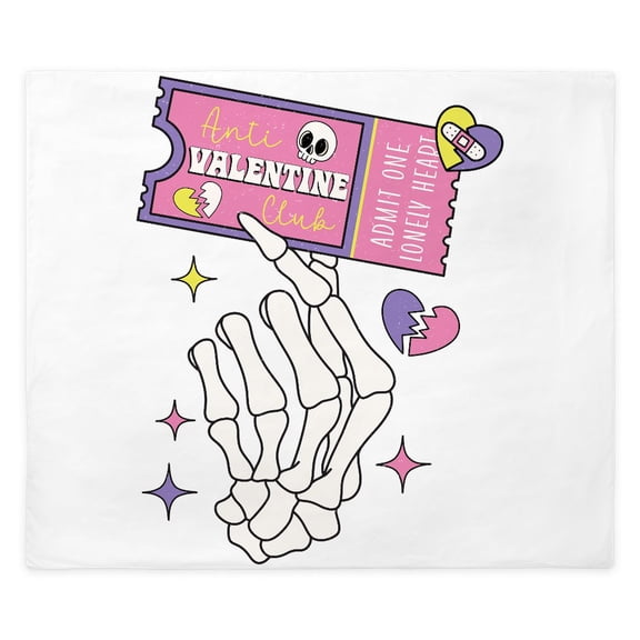 CafePress - Anti Valentine Club Coupon - King Duvet Cover, Printed Comforter Cover, Unique Bedding,