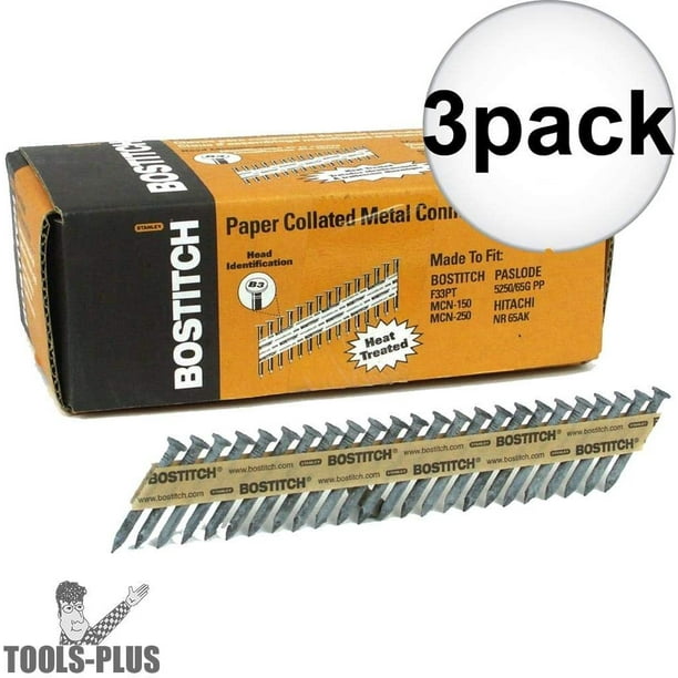 Bostitch PTMC14815GAL1M 11/2" x .148 35 deg. Strapshot Nails 3Pack