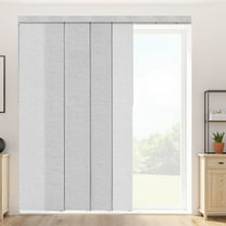 VEVOR Panel Track Blinds,Extendable Track from 45.8 in to 86 in W, Trimmable Panel Curtains Up to 96 in H, Adjustable Vertical Panel Blinds for Sliding Doors, Patio Doors, Room Divider, Window, Gray