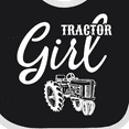 thumbnail image 4 of Inktastic Tractor Girl Girls Baby Bib, 4 of 4