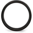 thumbnail image 3 of Chisel Titanium Brushed and Polished Black IP-plated 8.2mm Grooved Band - Ring Size 9.5, 3 of 8