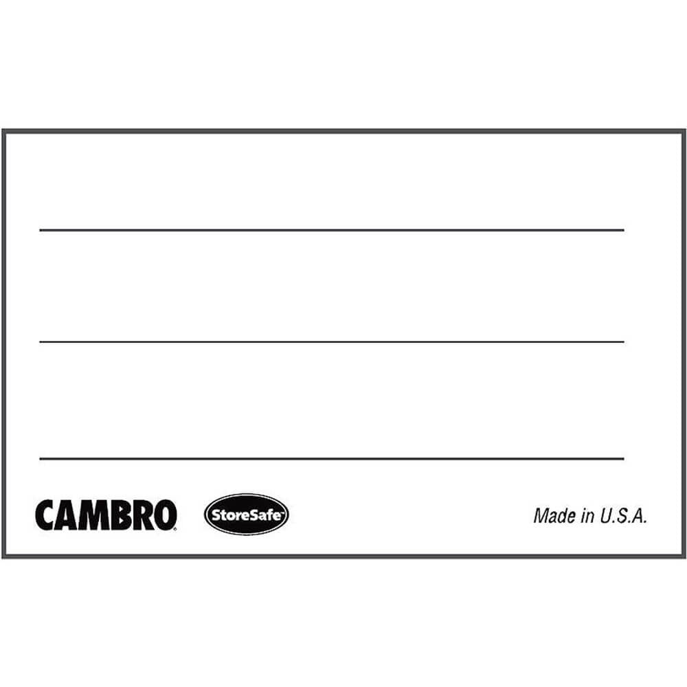 Cambro Blank Food Rotation Dissolvable Labels, Half Size, 6000PK, 1PK