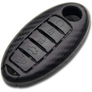 TANGSEN Smart Key Fob Case 3D Carbon Fiber ABS Plastic Emboss Cover for Infiniti JX35 Q50 Q60 QX56 QX60 QX80 for Nissan