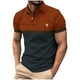 thumbnail image 2 of Blusa y camisa de manga corta con cuello vuelto para hombre, blusa de manga corta con solapa y botones estampados, blusa de poliéster para hombre, 2 of 5