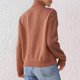 thumbnail image 4 of Suéter de cuello alto para mujer, blusas con empalmes de encaje, camiseta de cuello alto, suéter casual de moda, top acrílico para mujer, 4 of 6