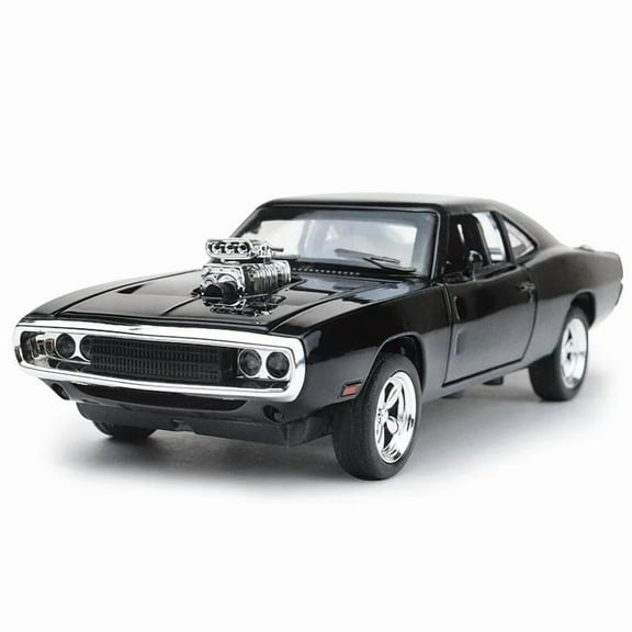1:32 Simulation 1970 Dodge Charger Alloy Sports Car Model Pull Back Luxury Car Children's Toy Gift Ornaments
