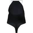 thumbnail image 2 of Alix Womens Velvet Bodysuit Jumpsuit black L, 2 of 2