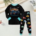 thumbnail image 2 of Paguaki Toddler Boys Pajamas Monster Cotton Kids Dinosaur 2 Pjs Sleepwear Clothes Sets, 2 of 4