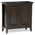 thumbnail image 1 of Simpli Home Amherst Solid Wood Low Storage Cabinet in Hickory Brown, 1 of 8