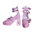 thumbnail image 1 of Zapatos de tacón alto perfke 1/3 muñeca femenina vestir Rosa, 1 of 9