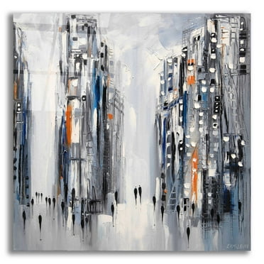 Epic Art 'City Escape' by Ekaterina Ermilkina Acrylic Glass Wall Art, 12"x12"