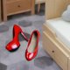 thumbnail image 1 of Zapatos de tacón alto para mujer a escala 1:6, figura femenina, traje de tacón alto, muñecas, accesorio de vestir, Cosplay, tacón simulado para rojo b Hugo Tacón alto en miniatura, 1 of 10