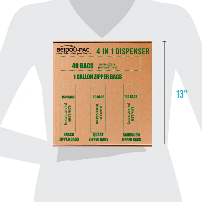 Beidou-Pac Combo Storage Zip Bags Variety Pack, 350 Count photo 6