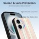 thumbnail image 3 of Funda de TPU a rayas para iPhone 16: ultrafina, a prueba de golpes, antiamarilleo, resistente a arañazos, compatible con carga inalámbrica, agarre mejorado, estilo negro., 3 of 7