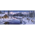 thumbnail image 2 of Tift, Jeff 14x8 White Modern Wood Framed Museum Art Print Titled - Winter Silence, 2 of 4