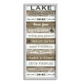 thumbnail image 3 of Stupell Industries Lake House Rules List Rustic Pattern Boat Oars, 10 x 24, Design by Natalie Carpentieri, 3 of 5