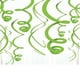 thumbnail image 1 of Amscan - Decoración Diseño Remolino de Plástico (Verde), 1 of 2