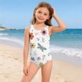 thumbnail image 5 of Grblisyd Girls Swimsuits Size 10-12 Cute Cartoon Raceback One Piece Swimwear Crew Neck Beach Bathing Suit, 5 of 6