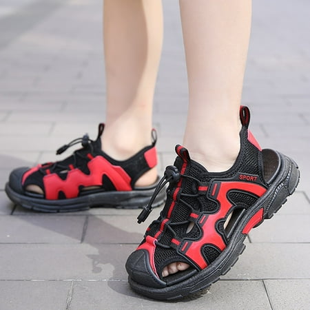 

WNG Children Slippers Cartoon Dinosaur Flat Bottom Home Waterproof Breathable Beach Slippers