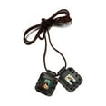 thumbnail image 4 of Traditional leather scapular of Our Lady of Mt Carmel, Escapulario de cuero tradicional de La Virgen del Carmen, 4 of 7