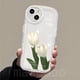 thumbnail image 4 of DYJ 09 Carcasa Samsung Galaxy S23 S22 Ultra S21 Plus A54 A34 A14 4G 5G A04E A04 A52 A53 A52S A73 A72 A32 A02 A03S A02S A12 M32 M12 M02 M02 Flores De Tulipán Estuche De Airbag De Agujero Fino, 4 of 4