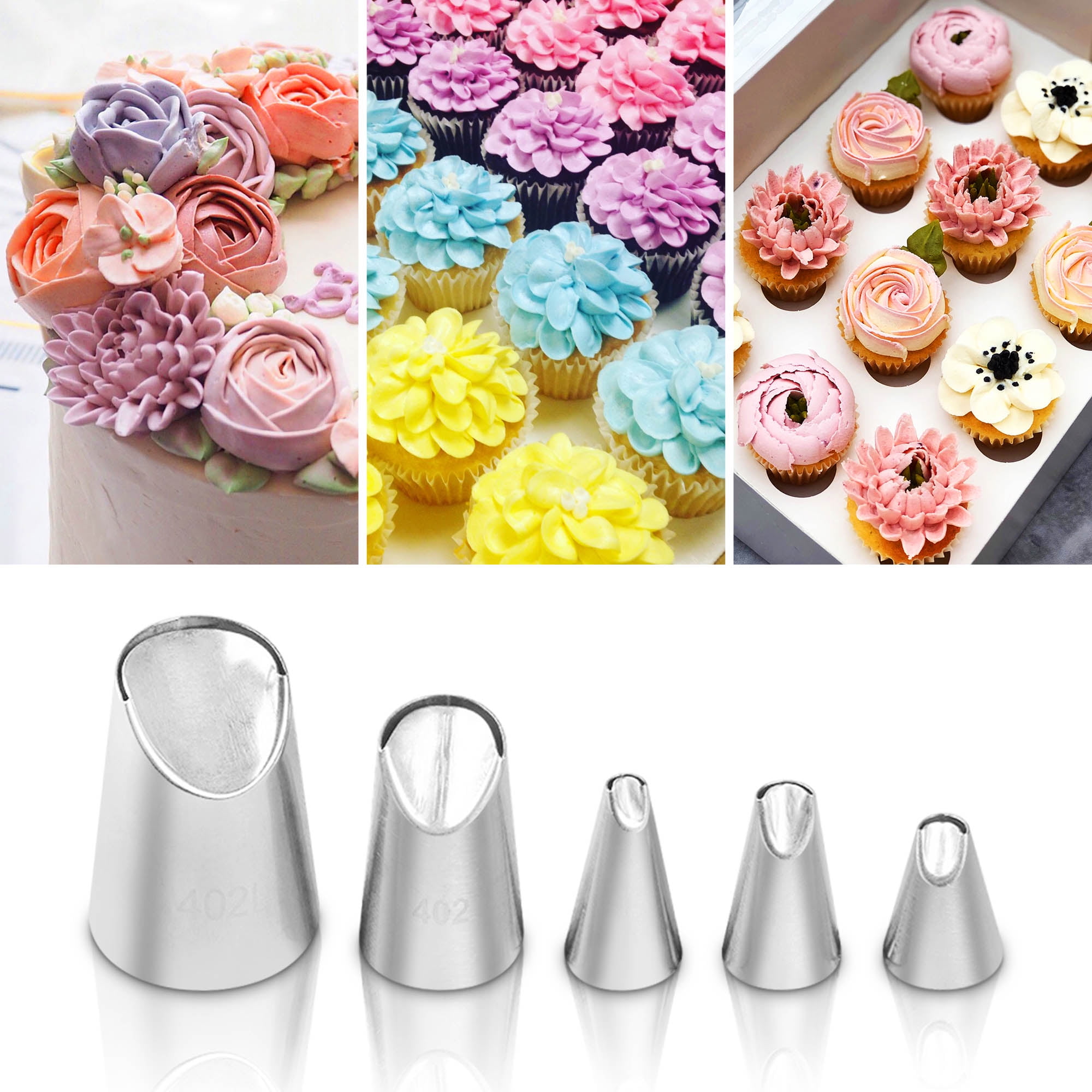 Cake Flower Icing Piping Frosting Nozzles Tips Decorating Baking Cake Tip ToolLL 