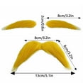 thumbnail image 2 of 15G Lightweight Fake Beard & Mustache Props For Party, , Halloween, Retro Theme Events, Funny Imitation Fake Facial Hair For S, Reusable & Adjustable, 2 of 5
