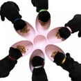 thumbnail image 3 of Prettyui 6 in 1 Pet Bowls for Cats Dogs Petal Shape Water Food Feeder Bowls Feeding 6 Pets at the Same Time, 3 of 3