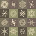 thumbnail image 1 of Ahgly Company Machine Washable Indoor Square Transitional Coffee Brown Area Rugs, 8' Square, 1 of 7