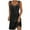 Black, variant on Mikilon Women's Soft Elegant Camisole Dress Solid Color Casual Sleeveless Suspender Dress
