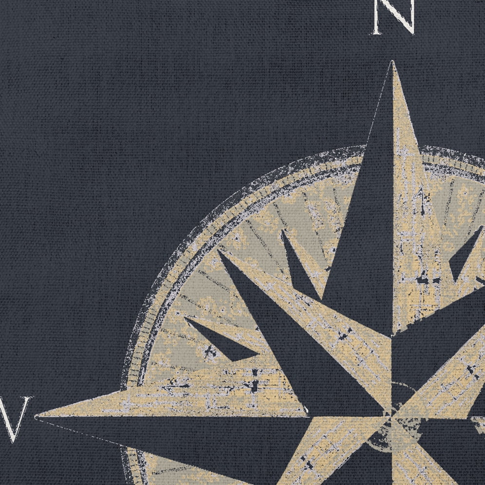 Simply Daisy 26" x 26" Compass Nautical Decorative Indoor Pillow