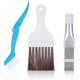 thumbnail image 1 of Air Conditioning Condenser Fin Comb, 3-Pack, Condenser Dryer Cleaning Brush for Air Conditioners, Refrigerators, White, 1 of 5