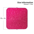 thumbnail image 2 of Lsque Rose Red Glitter Pattern 4" Drink Coasters Set of 4, PVC Leather Absorbent Coasters, Table Coaster Set Decorative Coffee Cup Coasters Housewarming Gift -Square, 2 of 6