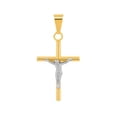 thumbnail image 1 of Dije Cristo Tubo Liso 3.0 cm Oro Sólido 10k, 1 of 4