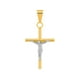 thumbnail image 1 of Dije Cristo Tubo Liso 3.0 cm Oro Sólido 10k, 1 of 4