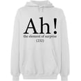 thumbnail image 2 of OXI Hoodie Sweatshirt - Ah The Element of Surprise, Basic Casual Hoodie for Men's and Women Fleece Hoodie Long Sleeve - White X-Large, 2 of 3