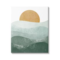 Stupell Industries Abstract Nature Ocean Horizon Landscape Painting Gallery Wrapped Canvas Print Wall Art