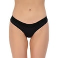 No Boundaries Womens Cotton Thong, 5 Pack, Panties, Womens Underwear