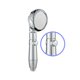 thumbnail image 2 of Rociador de ducha, cabezal de ducha de mano, rociador de baño de alta presión ajustable, accesorio de baño, plateado Inevent HA000079-01, 2 of 6