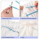 thumbnail image 2 of Sonducket Cordón de cordón de algodón ligero y duradero de 4 piezas para cordón de cordón de repuesto de amplia aplicación Sudaderas y sudaderas con capucha Blanco + azul real, 2 of 6
