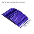 thumbnail image 2 of Uxcell Foil Twist Ties 3" Plastic Closure Tie for Tying Bread, Candy, Cookies, Gift Bags, Blue 750 Pack, 2 of 5
