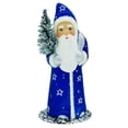 thumbnail image 2 of Alexander Taron 7.5" Blue and White Unique Santa with Silver Boots Schaller Paper Mache Candy, 2 of 2
